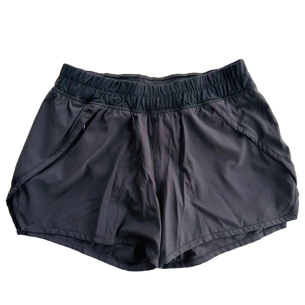 Ivivva Girls Relay Shorts Size 12 Black NEW Run Gym Soccer Summer Sports